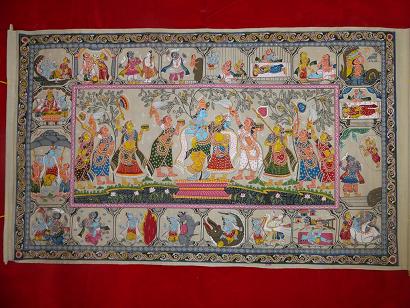 Manufacturers Exporters and Wholesale Suppliers of Tassar Paintings Design Bhubaneswar Orissa